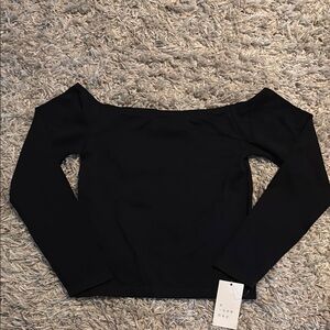 A new day stretchy off the shoulder top